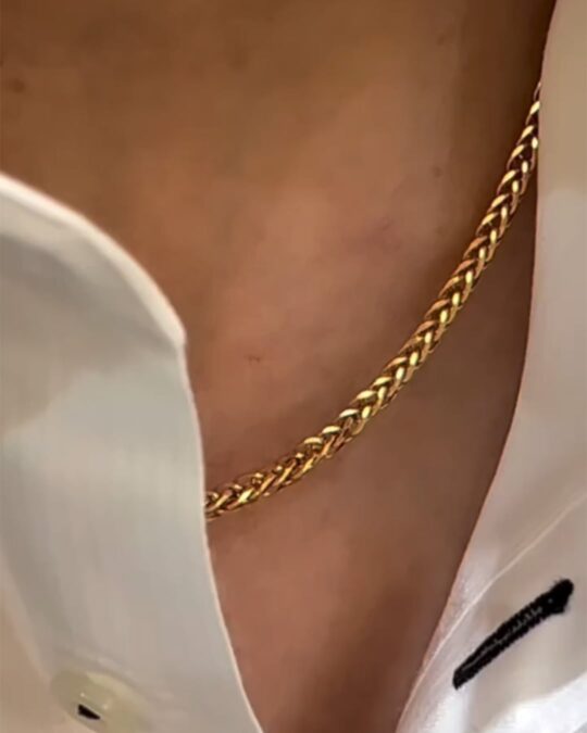 ✨K18 トリプルスパイクネックレス✨